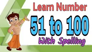 Learn Counting From 51 to 100 in English l English Number Name l