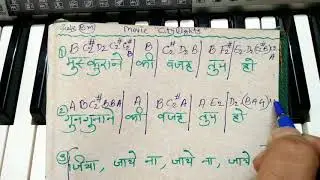 Notations of Muskurane ki wajah tum ho