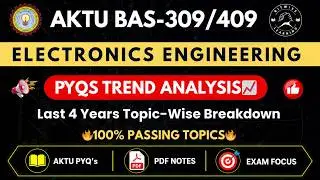 Electronics Engineering (BOE 309) 🔥 AKTU Trend Analysis | Unit-Wise Topics & PYQs | Bitwise Learning