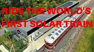 WORLD'S FIRST SOLAR TRAIN - CHAT WITH TRAIN DRIVER ROB IN BYRON BAY AUS