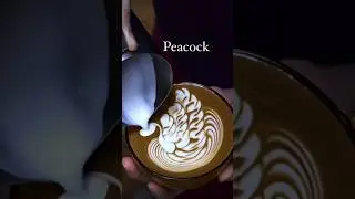 Witness theUnbelievable Mind-Blowing Peacock #CoffeeArt 😱🤩