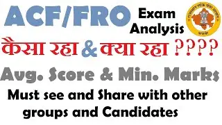 ACF/FRO 2018-21 Exam Analysis For All Candidates