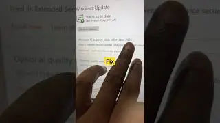 How to Fix Windows 10 Support Ends in October 2025 Error Windows Not Update Setting#macnitesh#2025