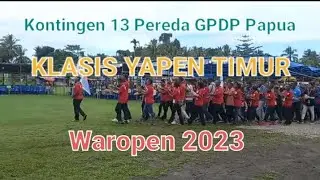 Jamnas Pereda GPDP Papua Waropen 2023 Kontingen 13 Klasis Yapen Timur