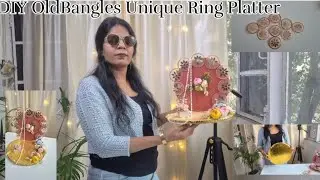 Old bangles craft idea 💍 Engagement Ring Platter #diy #craft
