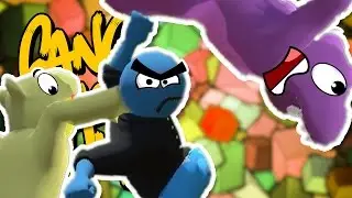 HANGING ON FOR DEAR LIFE!! | Gang Beasts w/ DanTDM, ThnxCya