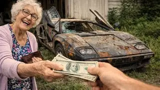 They Sold This Black 1971 Lamborghini Countach for $1,900 Then We Restored It ASMR Car Restoration