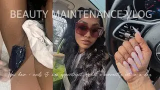 BEAUTY MAINTENANCES | New hair + Nails & Wax appointment | What I eat in a day currently | Vlog #8