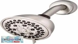 Душевая головка Waterpik PowerPulse Massage с 7 режимами и фиксированным креплением, матовый нике...