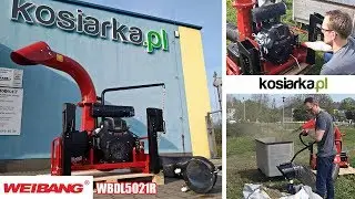 WEIBANG WBDL5021R - ssawa do trawy i liści - 21KM, 2 cylindry - POKAZ MOCY !