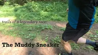 various scenes on the muddy sneaker course