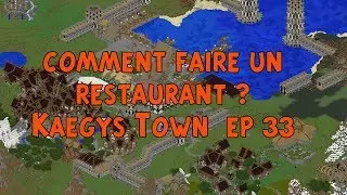 Minecraft Tuto comment faire un restaurant ? Kaegys Town  ep 33