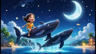 Whales Go Dancing Under the Moon! | Magical Whale Song for Kids | Dreamy Ocean Adventure