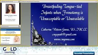 Interview with Catherine Watson Genna for our GOLD Learning Tongue-Tie Symposium 2018