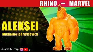 🚀 Transform&eacute; a RHINO de Marvel en una FIGURA 3D | Samashi Corp #Rhino #MarvelComics #SamashiCorp