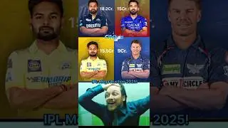 Ipl mega action 2025 | #shorts #cricket #cricketlover #viratkohli #dhoni