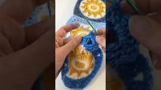 Hazy Sunshine Blanket - Join As You Go #crochet #shortscrochet #crochetpattern