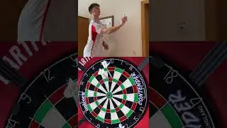 9 Darter f&uuml;r Amateure 🎯 🙃😂  #darts #dartsport #gameon #9darter #bullcatcher #9dartfinish