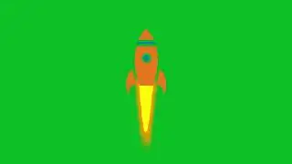 Green Screen Rocket, Rocket Animation, Space Rocket Fire