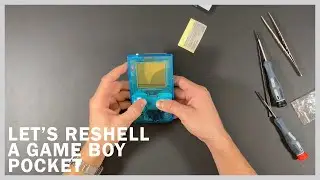 Let's reshell an old Game Boy Pocket with a brand new Ice Blue shell