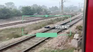 Rare Acceleration and Skip at Tundla Junction | 02581 Manduadih Superfast | WAP 5 | North Central Rl