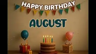 Happy Birthday August Song 🎉 | Custom Name Birthday Track by XBirthdays for all ages | 2026