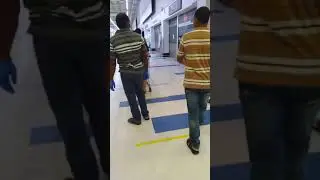Covid 19 - Long Queue at Supermarket Tesco KL 1