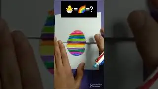 🐣+🌈+? #rainbow #egg #chicken #card #emoji