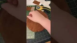 Crafting a hobbit door pouch #lotrtok #hobbit #sewingtutorial