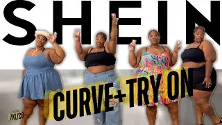 Примерка SHEIN конца лета: джинсы, платья и комплекты! #plussize #fashion #shein