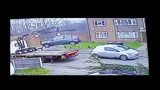 Caught on Camera DVLA Tow Untaxed Car - Boom Truck Jan 2022 CCTV