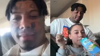 Blueface защищает свою девушку Наваэ после обсуждения ее внешности в социальных сетях!