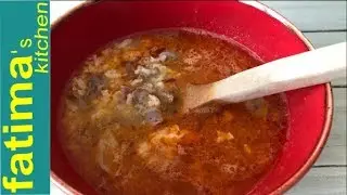 Meat, Rice And Garlic Soup/Beyran Soup/ turkish recipe