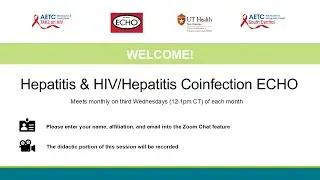 Hepatitis and HIV/Hepatitis Coinfection ECHO 12.17.2025