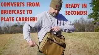 Agent Plate Carrier - Rapidly Converts from Briefcase to Plate Carrier