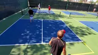 Thatcher and Noel taking on Max and Pete:  Set 1