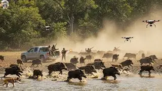 California's Biggest Wild Boar Hunt - Hunters, Hound, Drones to Take Out Massive Herd of Wild Hogs