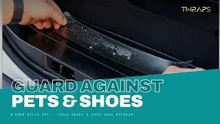 Installing the TWRAPS Door Sills PPF on a 2022 Tesla Model X Plaid
