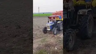 Swaraj744 4wd 160 packet potato loaded trolley performance