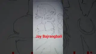 trend with Bajrang dal Sketch drawing #art #artdrawing #bajrangbali #bajrangdal#artist #BANTI_ARTS