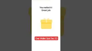 Over Wallet today quiz answer: Dec 02 🌐 Over Wallet airdrop