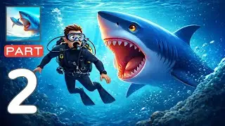 Shark Universe: Survival - Gameplay Walkthrough Part 2 - Eat various fish and evolve (IOS, Android)