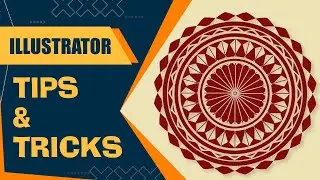 Unique MANDALA Design Magical Steps in Adobe Illustrator  || Tips & Tricks for Beginners