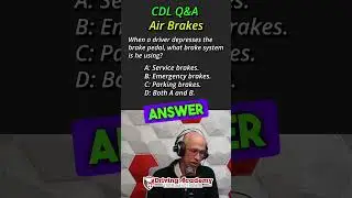 Вопросы и ответы по CDL &mdash; Пневматические тормоза #cdl #cdllicense #водителигрузовиков #карьера