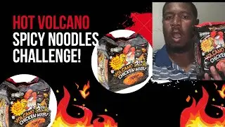 HOT VOLCANO SPICY NOODLE CHALLENGE 🥵🔥