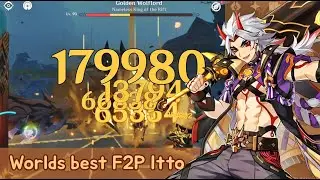 This F2P Itto is so strong!! || Build Showcase || Genshin Impact.