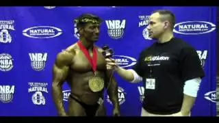 New PNBA Pro Chad Martin - Amateur Overall Winner - at the 2012 Natural Olympia