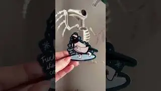 all of my crow stickers 🖤🔮 witchy, raven, bird lover, gothic, halloween, spooky, sticker shop