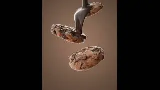 Cookies Choco Houdini fluid sim | Octane render | VR-9 Digital Magic