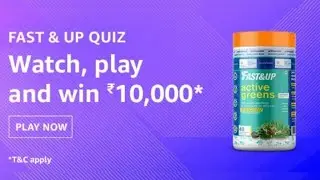 Amazon Fast And Up Quiz Answers - Win Rs.10,000 [15 - 31 July 2020]